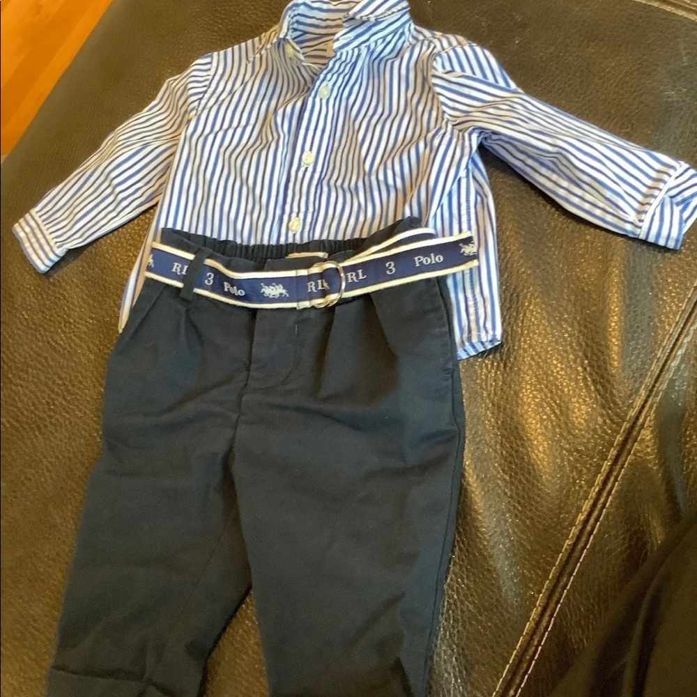 Ralph Lauren 6months pants and shirt